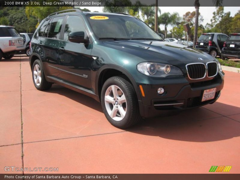 Deep Green Metallic / Sand Beige 2008 BMW X5 3.0si