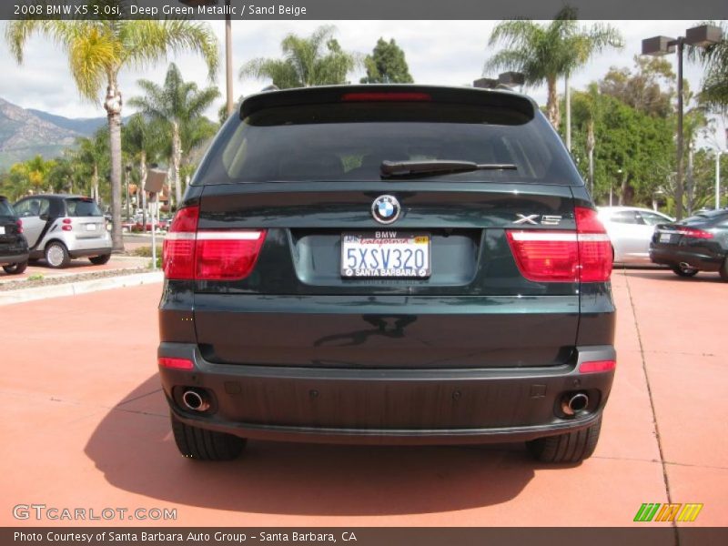 Deep Green Metallic / Sand Beige 2008 BMW X5 3.0si