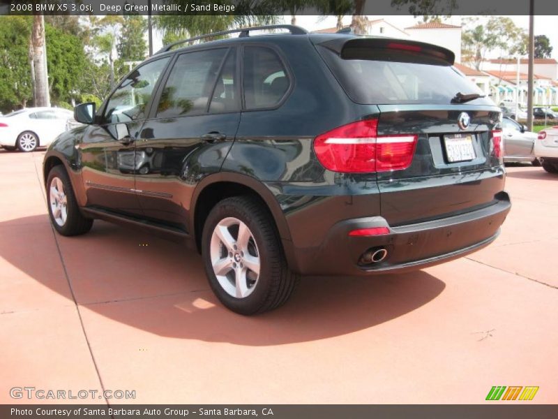 Deep Green Metallic / Sand Beige 2008 BMW X5 3.0si