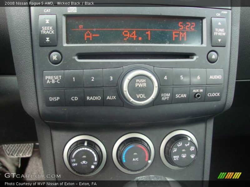 Wicked Black / Black 2008 Nissan Rogue S AWD