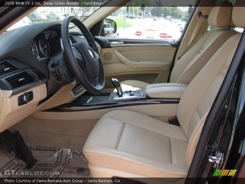Deep Green Metallic / Sand Beige 2008 BMW X5 3.0si