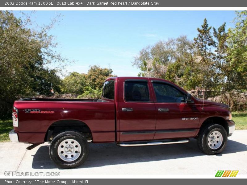 Dark Garnet Red Pearl / Dark Slate Gray 2003 Dodge Ram 1500 SLT Quad Cab 4x4