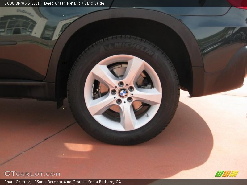 Deep Green Metallic / Sand Beige 2008 BMW X5 3.0si