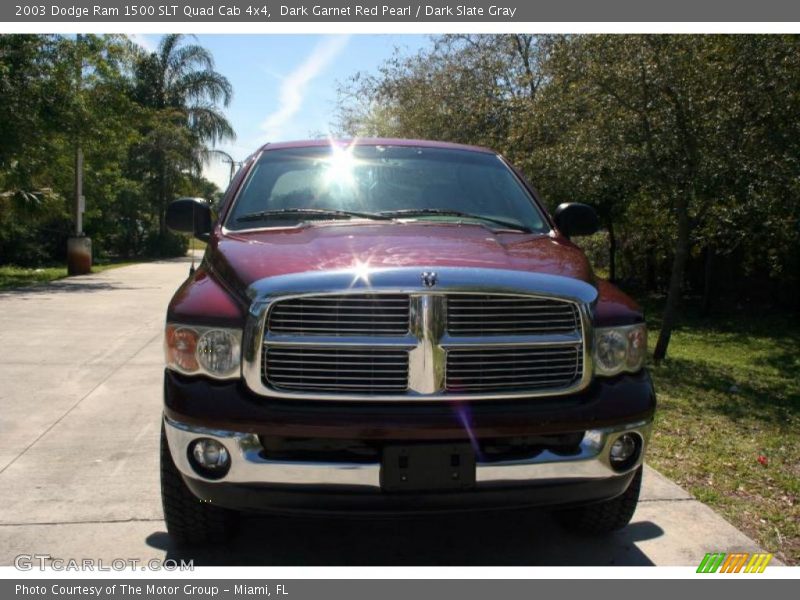 Dark Garnet Red Pearl / Dark Slate Gray 2003 Dodge Ram 1500 SLT Quad Cab 4x4