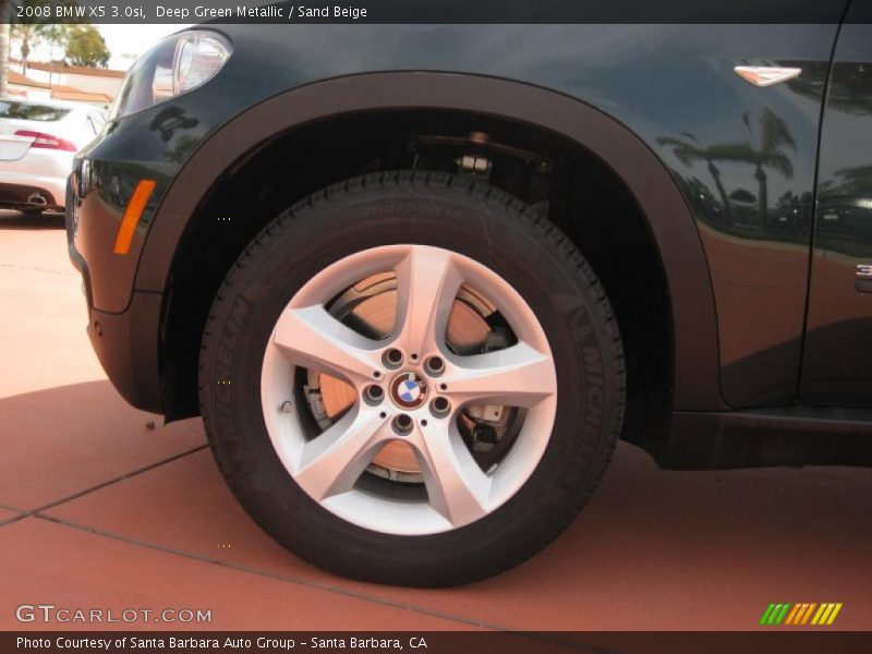 Deep Green Metallic / Sand Beige 2008 BMW X5 3.0si