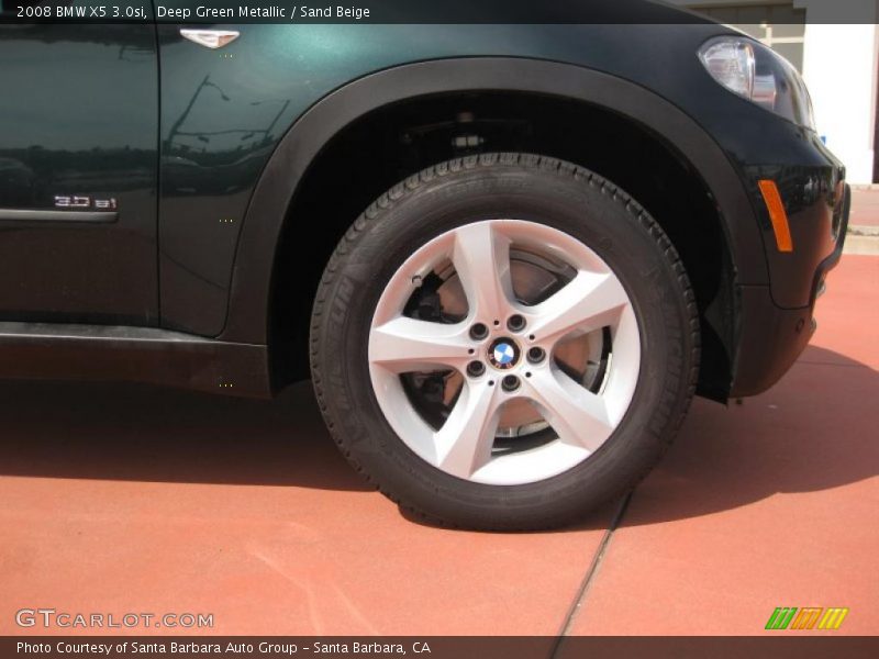 Deep Green Metallic / Sand Beige 2008 BMW X5 3.0si