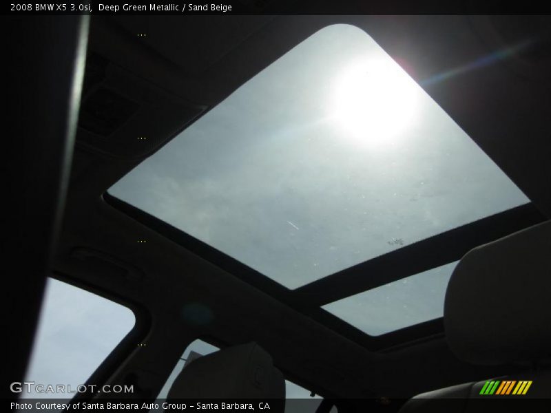 Deep Green Metallic / Sand Beige 2008 BMW X5 3.0si
