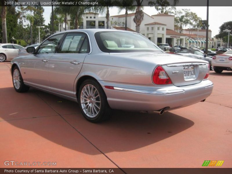 Liquid Silver Metallic / Champagne 2007 Jaguar XJ XJ8