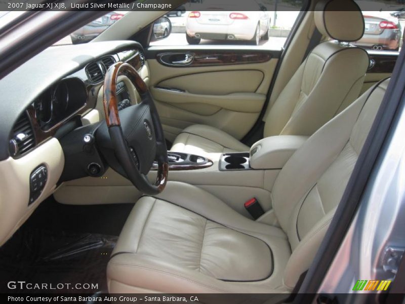 Liquid Silver Metallic / Champagne 2007 Jaguar XJ XJ8