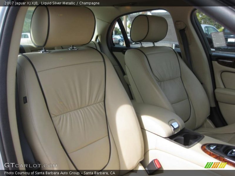 Liquid Silver Metallic / Champagne 2007 Jaguar XJ XJ8