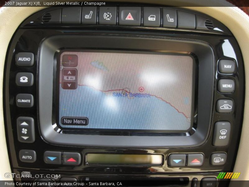 Liquid Silver Metallic / Champagne 2007 Jaguar XJ XJ8