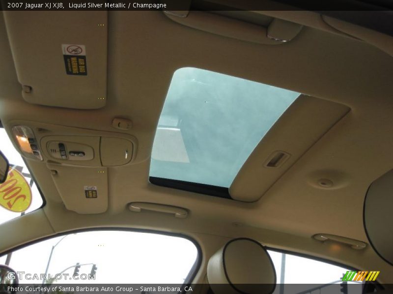 Liquid Silver Metallic / Champagne 2007 Jaguar XJ XJ8