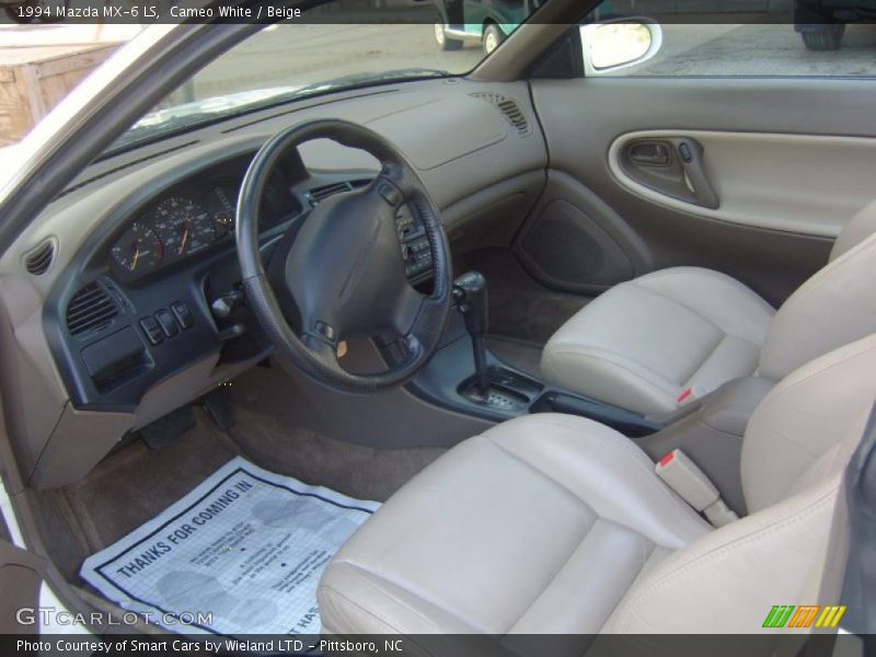 Cameo White / Beige 1994 Mazda MX-6 LS