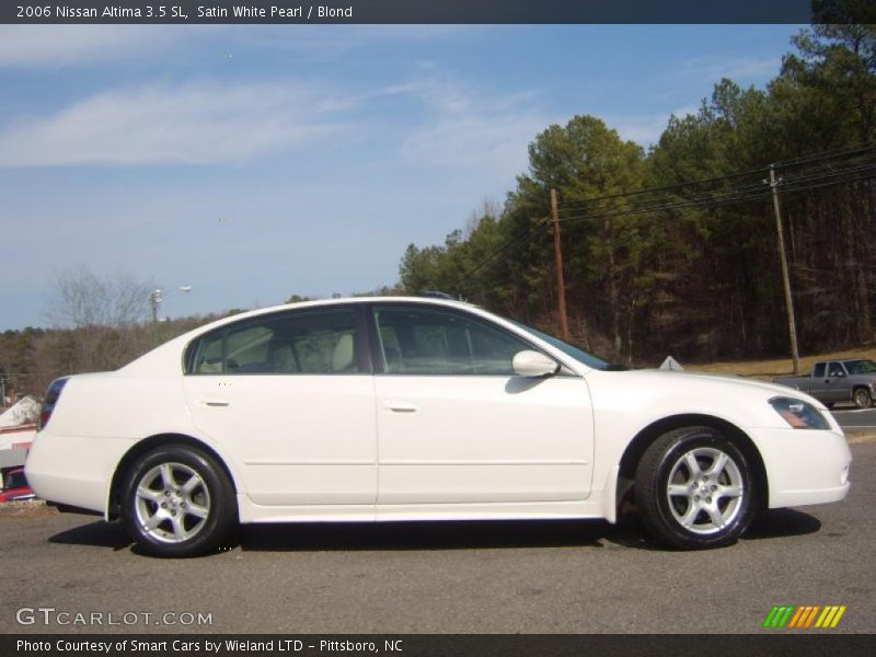 Satin White Pearl / Blond 2006 Nissan Altima 3.5 SL
