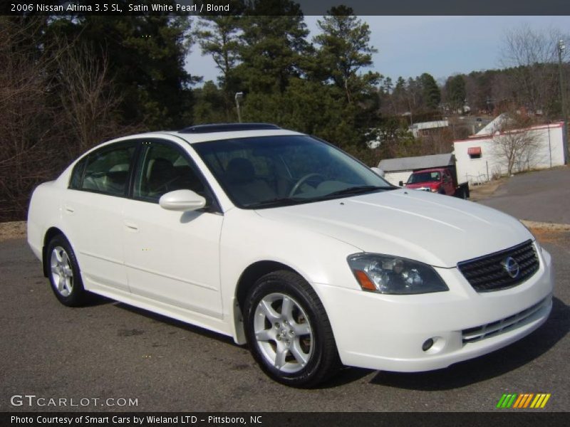 Satin White Pearl / Blond 2006 Nissan Altima 3.5 SL
