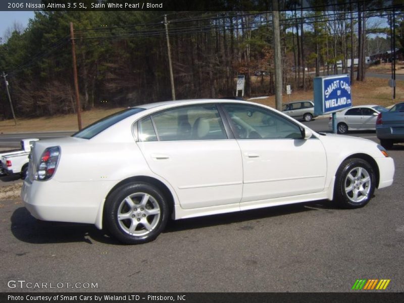 Satin White Pearl / Blond 2006 Nissan Altima 3.5 SL