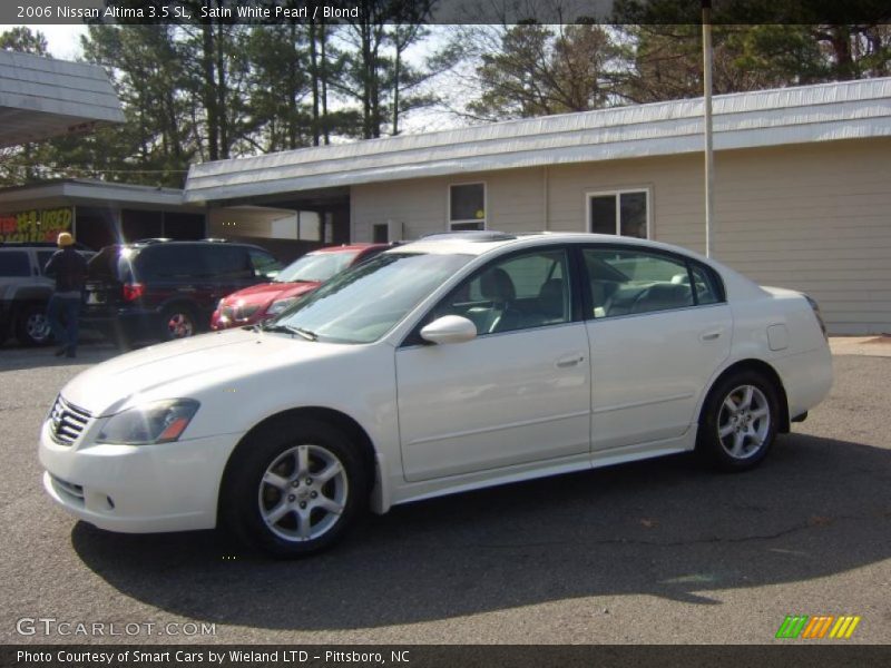 Satin White Pearl / Blond 2006 Nissan Altima 3.5 SL