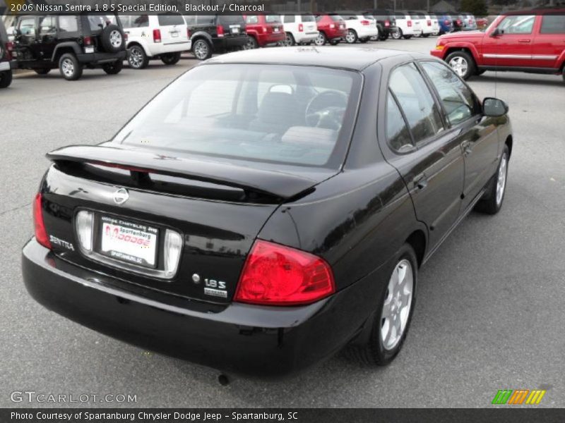Blackout / Charcoal 2006 Nissan Sentra 1.8 S Special Edition