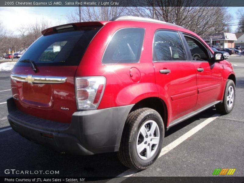 Salsa Red Metallic / Light Gray 2005 Chevrolet Equinox LS AWD