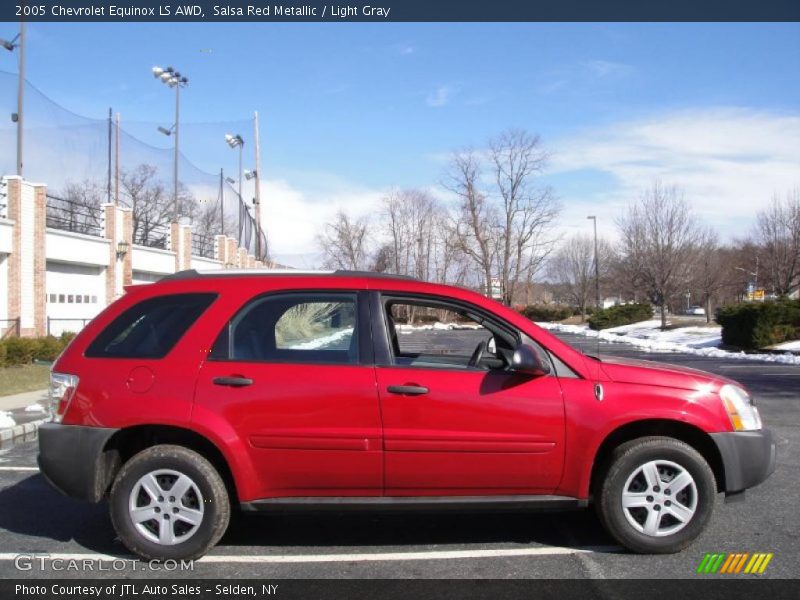 Salsa Red Metallic / Light Gray 2005 Chevrolet Equinox LS AWD