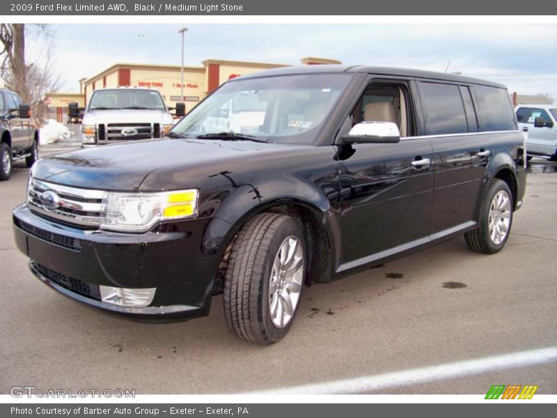 Black / Medium Light Stone 2009 Ford Flex Limited AWD