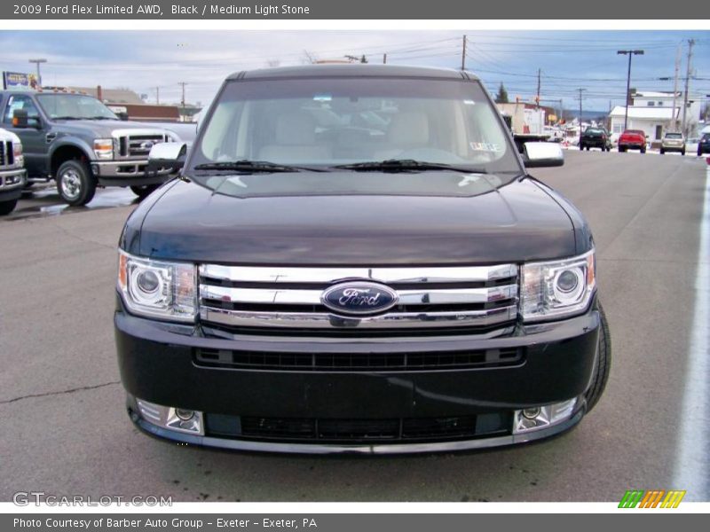 Black / Medium Light Stone 2009 Ford Flex Limited AWD