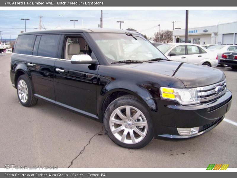 Black / Medium Light Stone 2009 Ford Flex Limited AWD