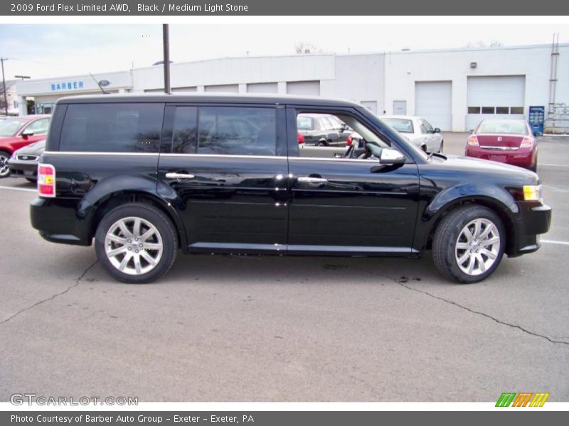 Black / Medium Light Stone 2009 Ford Flex Limited AWD
