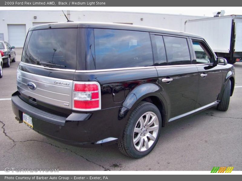 Black / Medium Light Stone 2009 Ford Flex Limited AWD