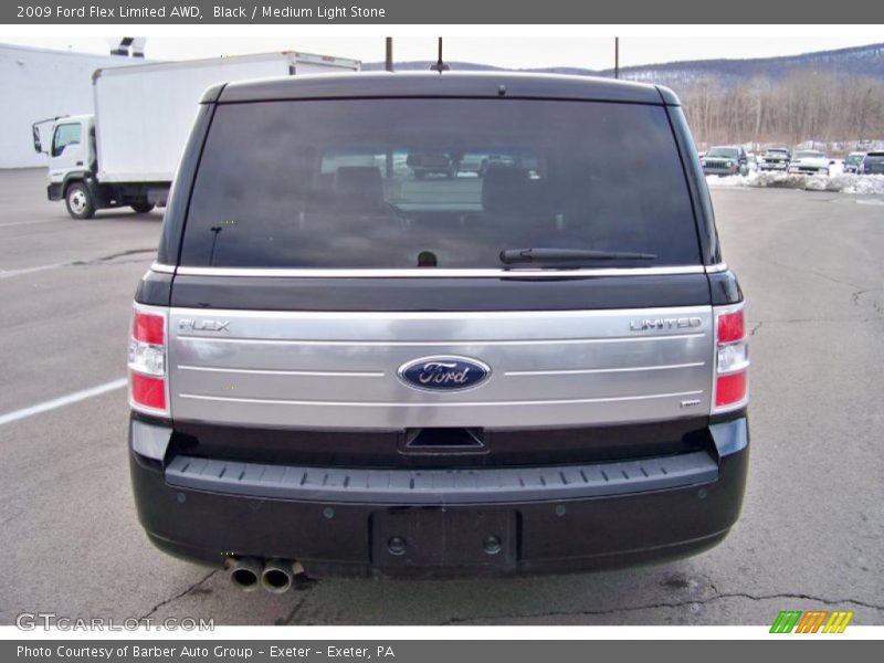 Black / Medium Light Stone 2009 Ford Flex Limited AWD