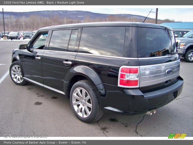 Black / Medium Light Stone 2009 Ford Flex Limited AWD