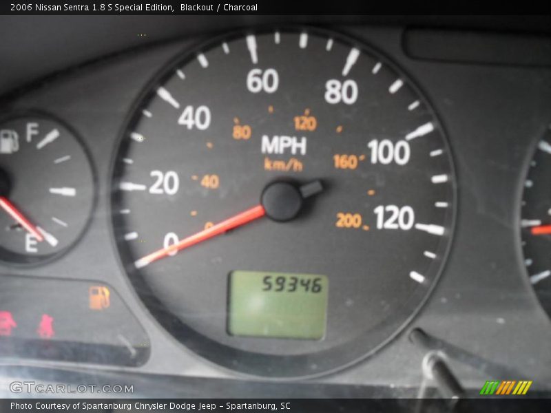Blackout / Charcoal 2006 Nissan Sentra 1.8 S Special Edition