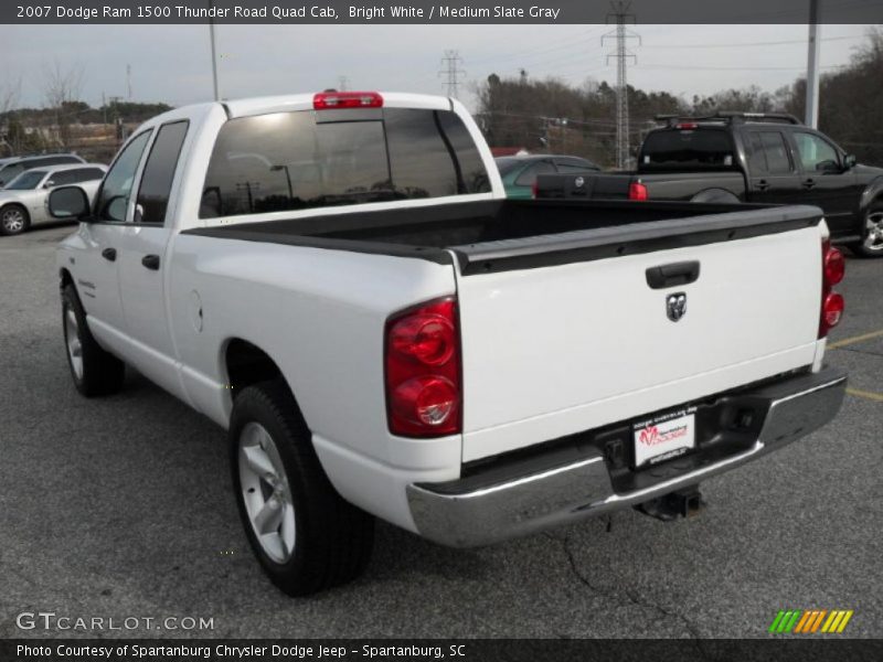 Bright White / Medium Slate Gray 2007 Dodge Ram 1500 Thunder Road Quad Cab