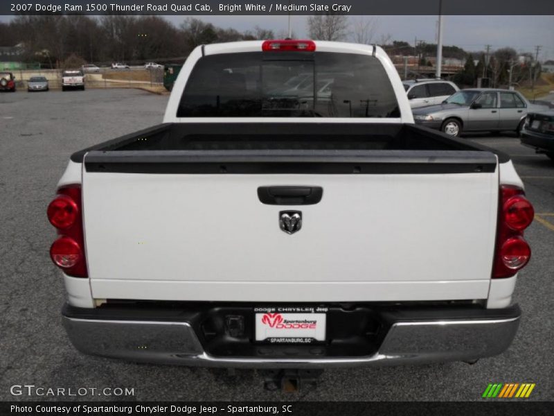 Bright White / Medium Slate Gray 2007 Dodge Ram 1500 Thunder Road Quad Cab