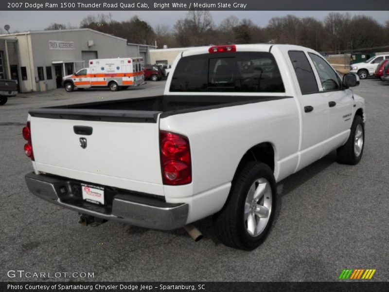 Bright White / Medium Slate Gray 2007 Dodge Ram 1500 Thunder Road Quad Cab