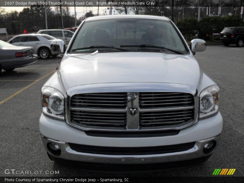 Bright White / Medium Slate Gray 2007 Dodge Ram 1500 Thunder Road Quad Cab