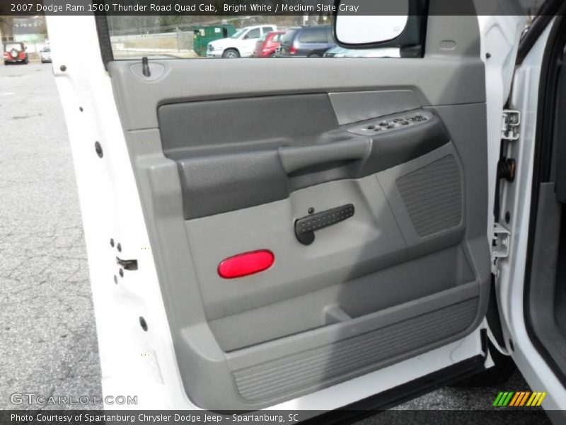 Bright White / Medium Slate Gray 2007 Dodge Ram 1500 Thunder Road Quad Cab