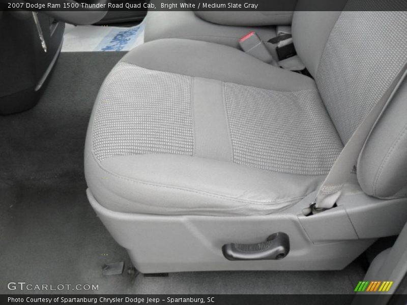 Bright White / Medium Slate Gray 2007 Dodge Ram 1500 Thunder Road Quad Cab