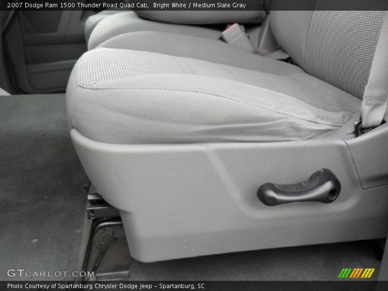 Bright White / Medium Slate Gray 2007 Dodge Ram 1500 Thunder Road Quad Cab