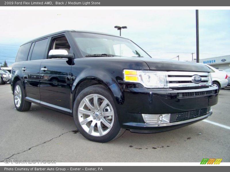 Black / Medium Light Stone 2009 Ford Flex Limited AWD