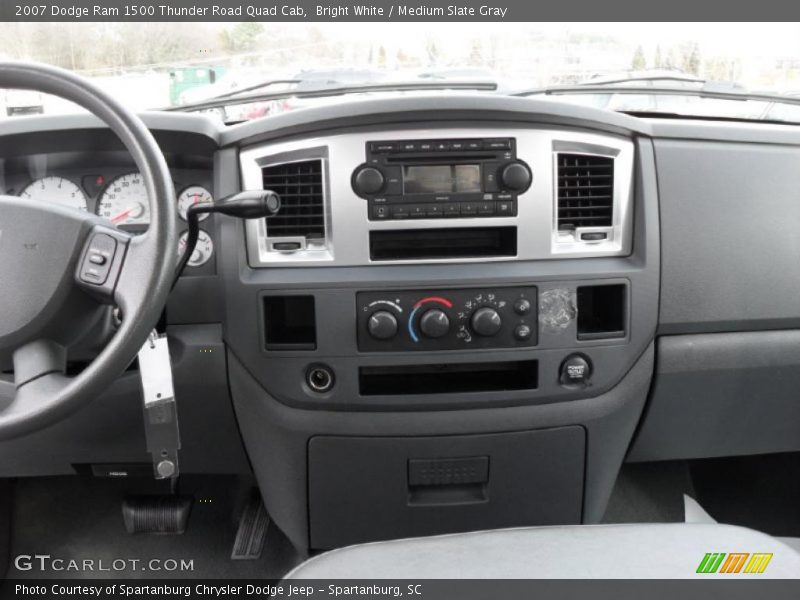 Bright White / Medium Slate Gray 2007 Dodge Ram 1500 Thunder Road Quad Cab