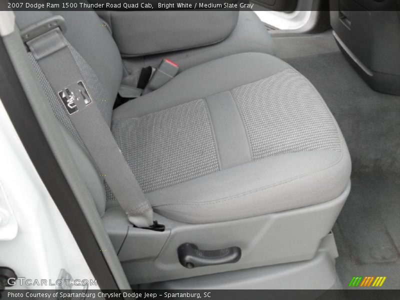 Bright White / Medium Slate Gray 2007 Dodge Ram 1500 Thunder Road Quad Cab