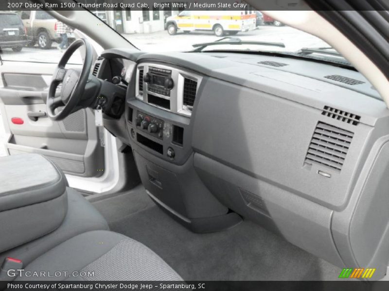 Bright White / Medium Slate Gray 2007 Dodge Ram 1500 Thunder Road Quad Cab