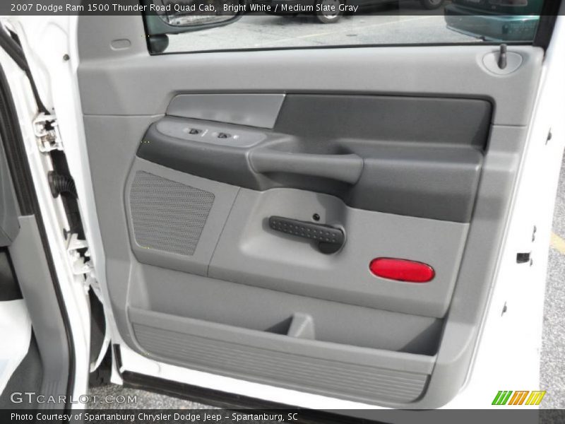Bright White / Medium Slate Gray 2007 Dodge Ram 1500 Thunder Road Quad Cab
