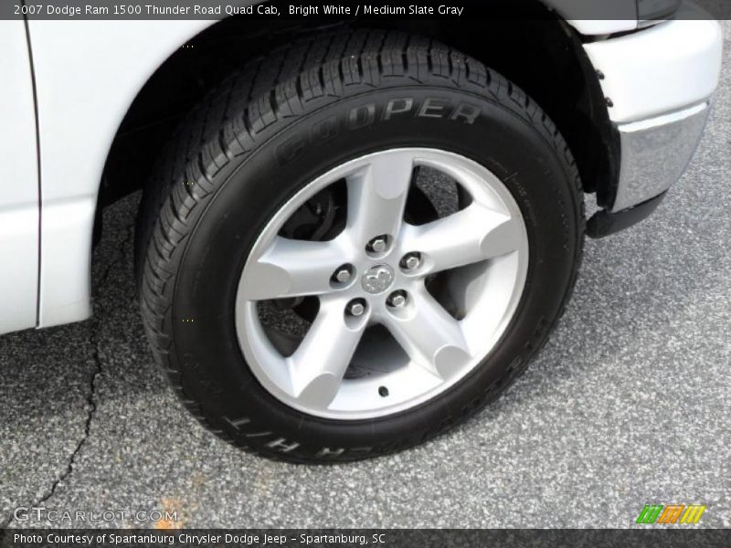 Bright White / Medium Slate Gray 2007 Dodge Ram 1500 Thunder Road Quad Cab