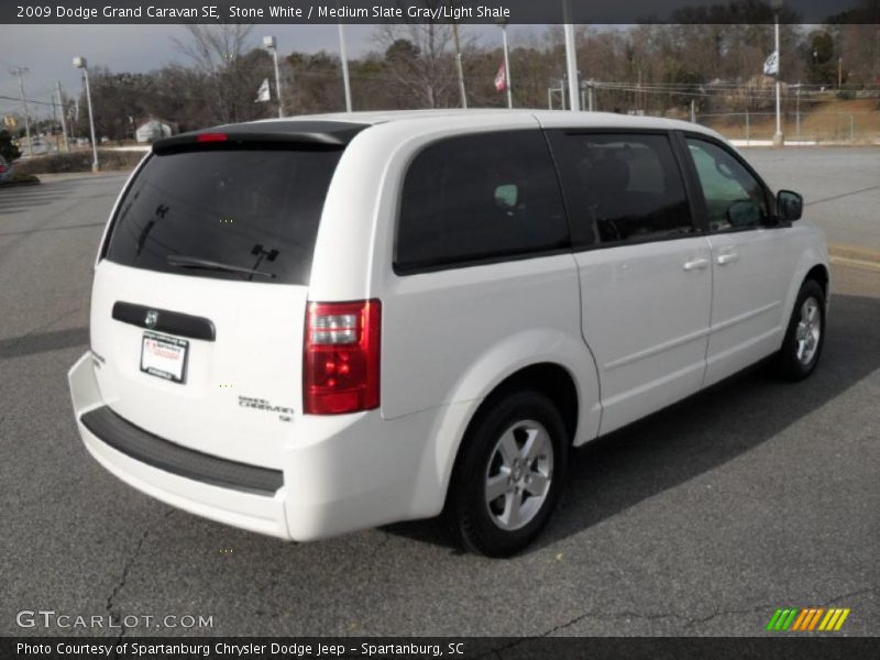 Stone White / Medium Slate Gray/Light Shale 2009 Dodge Grand Caravan SE
