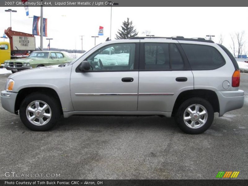 Liquid Silver Metallic / Light Gray 2007 GMC Envoy SLE 4x4