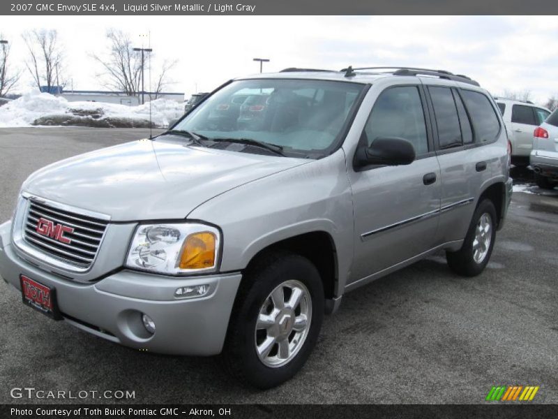 Liquid Silver Metallic / Light Gray 2007 GMC Envoy SLE 4x4