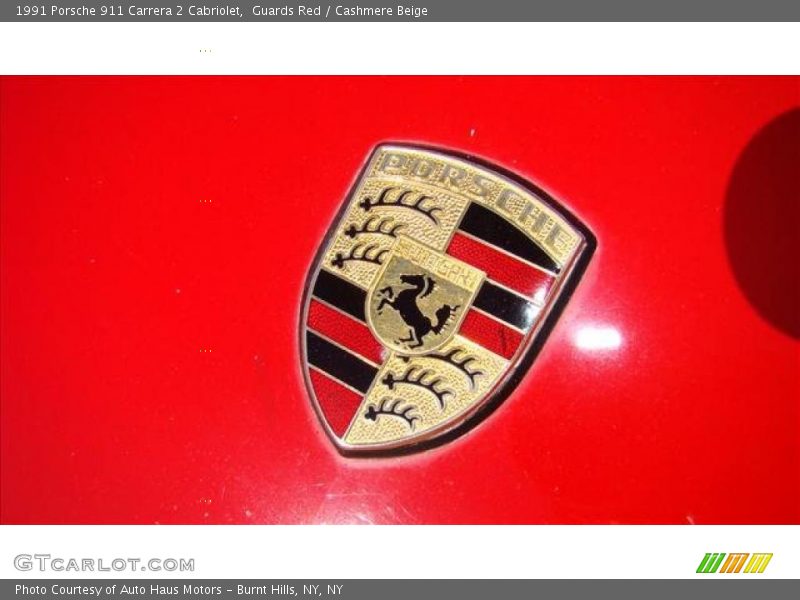 Guards Red / Cashmere Beige 1991 Porsche 911 Carrera 2 Cabriolet