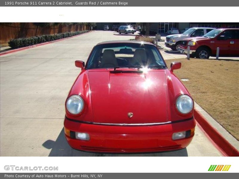 Guards Red / Cashmere Beige 1991 Porsche 911 Carrera 2 Cabriolet